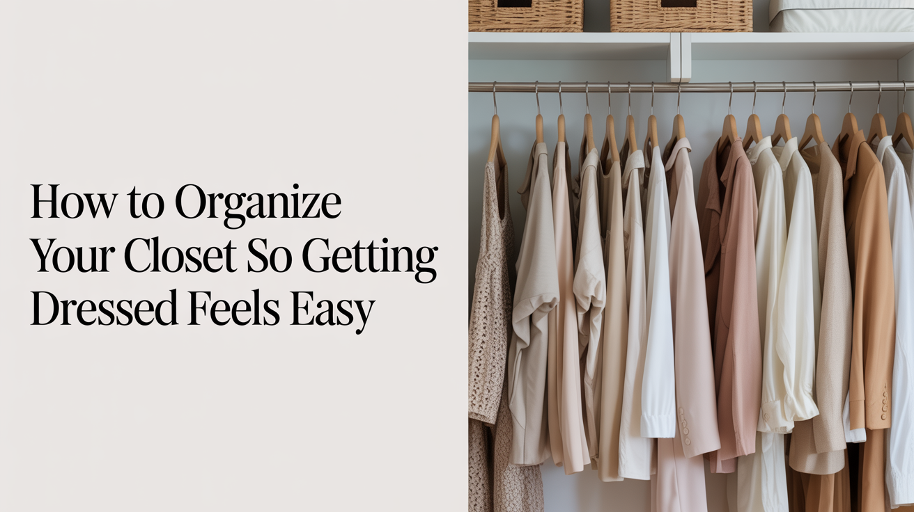 How to Organize Your Closet So Getting Dressed Feels Easy