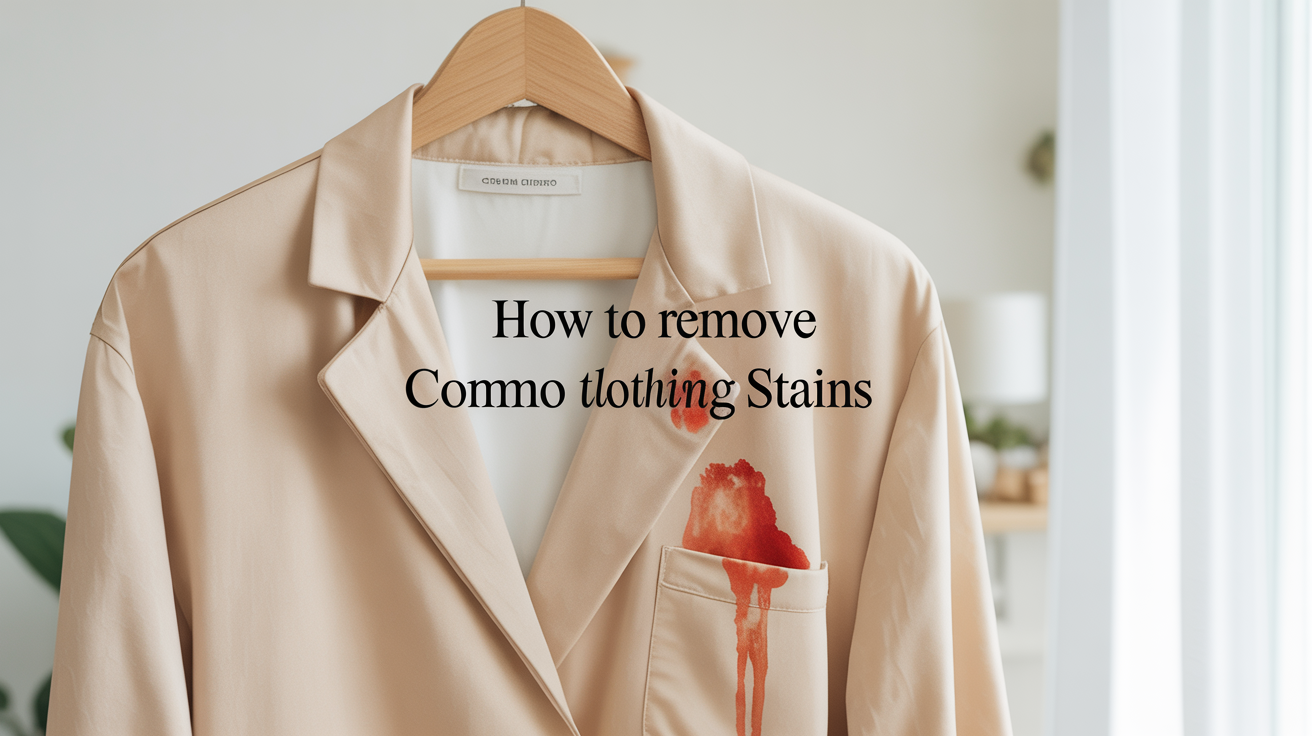 How to Remove Common Clothing Stains